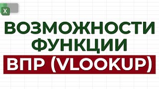 Что такое ВПР  Как использовать функцию ВПР в Excel  Возможности функции ВПР которые нужно знать [upl. by Ardnaid]