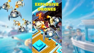 using EXPLOSIVE DRONES on Warships  BOOM BEACH [upl. by Rolecnahc5]