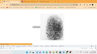 Capture Fingerprint in React js  Integrate Biometric device in React js  Advanced React Feature [upl. by Einaej24]