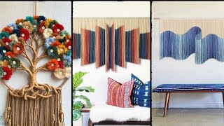 Modern Macrame Wall Hanging 3D Macrame Wall decor DIY Home Decor  Crochet Ideas [upl. by Egreog]