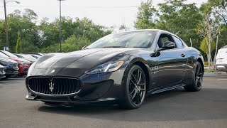 2017 Maserati GranTurismo Sport Review  Start Up Revs and Walk Around [upl. by Hamo817]