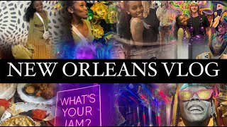 NEW ORLEANS VLOG  15 HOUR TRIP💜💛💚 [upl. by Terhune]