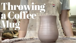 Throwing A Ceramic Coffee Mug  Pottery For Beginners [upl. by Ami]