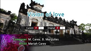 Vision of Love  Mariah Carey Karaoke Version [upl. by Ahsilet698]