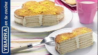 Tarta flor de limón sin horno  Recetas fáciles para hacer con niños [upl. by Ymmor]