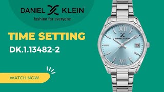 How To Set The TIME Daniel Klein DK1134822 timewatchdc [upl. by Pattani783]