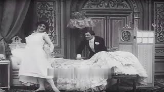 LE COUCHER DE LA MARIÉE  Bedtime for the Bride  1907 Pathé HD [upl. by Llehsyar]