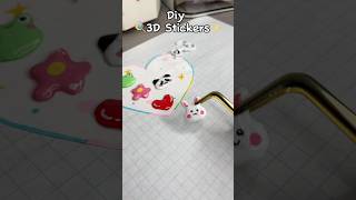 ✨Cute Diy 3D stickers🍭 cute diysticker diy crafts craft cutecrafts papercraft diycrafts ￼ [upl. by Alrep]