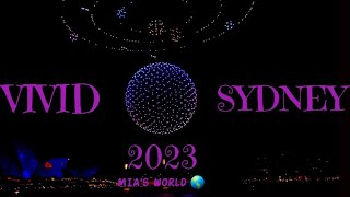 First ever Drone Show Circular Quay vividsydney2023 writteninthestars [upl. by Nalrah]