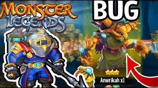 Monster Legends BUG WORKING 😍 Anwrikah Treasure Cave  Humterlin bounty hunt [upl. by Saddler]