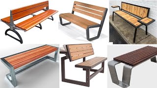 Metal and wood outdoor bench ideas [upl. by Luckin602]