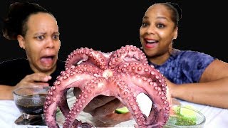 Octopus Mukbang  First Time Trying [upl. by Polad848]