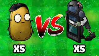 5 Nut Imitator VS 5 Blast Door Zombie Who Will Win PVZ Hybrid Challenge [upl. by Aikyt435]