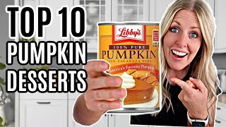 10 of the EASIEST Pumpkin Dessert Ideas [upl. by Nimrahc]