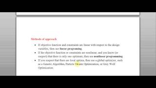 Lecture 16 Nonlinear Optimization [upl. by Enelrad]