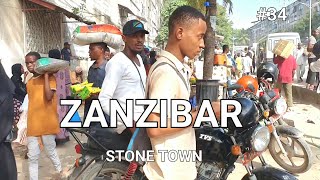 STONETOWN ZANZIBAR A PARADISE WALKING TOUR AT STONE TOWN BUSY EVENING ON CHRISTMAS DAY 🎄 Pt35 [upl. by Neumeyer845]