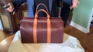 Unboxing of Frank Clegg Signature Duffle Bag [upl. by Goldenberg]