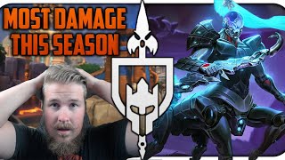 70000 CHIRON DAMAGE MOST DAMAGE IN SMITE SEASON 9 [upl. by Ahsenra]