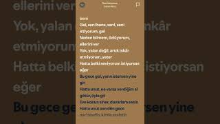 Sezen Aksu Seni İstiyorum Lyrics keşfetbeniöneçıkar keşfetedüş [upl. by Rodi]