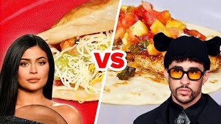 Bad Bunny Vs Kylie Jenner Who Makes The Best Taco • Celebrity Recipe Royale [upl. by Ajaj197]