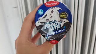 Review yang terbaru dari Glico Wings Frost Bite Cookies amp Cream amp Dracola [upl. by Nnuahs]