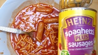 Heinz Spaghetti plus Sausages [upl. by Cordi]