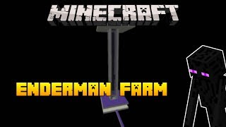 Minecraft  Simple Enderman Farm Working 1121 [upl. by Arremat633]