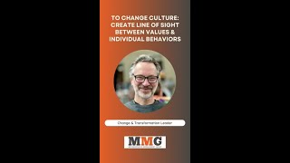 To Change Culture Create Line of Sight Between Values amp Individual Behaviors [upl. by Aihsi229]