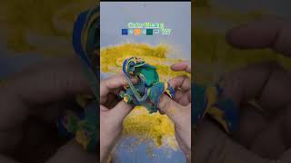 Color Mixing ASMR  Clay Cracking  Guess The Color Challenge  Oddly Satisfying Relaxing Sound [upl. by Enihpled325]