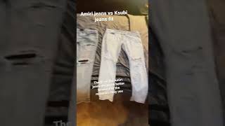 Amiri jeans vs Ksubi jeans fit [upl. by Jona305]