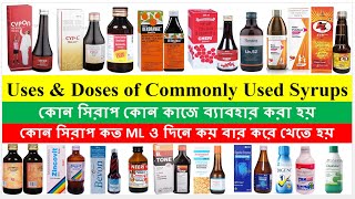 Commonly Used Syrups  Bong Pharma [upl. by Ailadi]