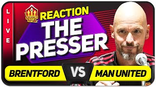 TEN HAG Press Conference Reaction Brentford vs Manchester United [upl. by River]