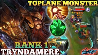 TRYNDAMERE OP 100 ATK SPEED UNSTOPPABLE  TOP 1 GLOBAL TRYNDAMERE BY Thua tại da xua  WILD RIFT [upl. by Yornek]