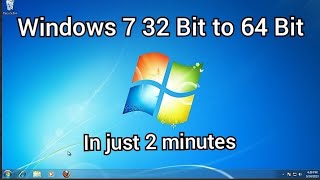 How to convert your windows 7 32bit to 64bit operating system [upl. by Llezniuq]