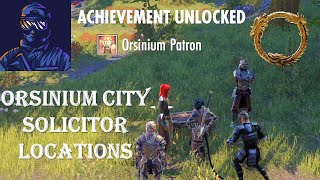 ESO Orsinium Patron Achievement Guide Orsinium City Solicitor Locations [upl. by Graehme]