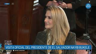 INTERCAMBIO SDORA CAROLINA LOSADA  NAYIB BUKELE 011024 [upl. by Ettelliw]