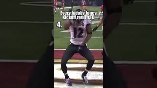 Jacoby Jones Every Kickoff return touchdown in the NFL [upl. by Etnohc]