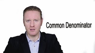 Common Denominator  Meaning  Pronunciation  Word World  Audio Video Dictionary [upl. by Levon544]