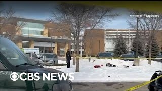 Shooting outside Minnesota school leaves 1 student dead another injured police say [upl. by Anelis]