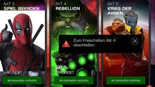 Marvel Contest of Champions Wieso kann ich nicht in Akt5 Wie schalte ich ihn frei [upl. by Durkin]