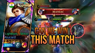 ALUCARD CAN WE WIN THIS MATCH  INDIANMLBB MLBB NEW BUILD alucard 2024 [upl. by Mitman932]