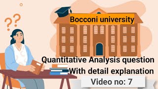 bocconi university admission  bocconi university  bocconi university aptitude test 2024 part 7 [upl. by Mccollum]