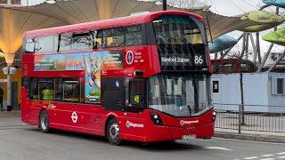 Londons Buses in Stratford 7th February 2024 [upl. by Alicul]