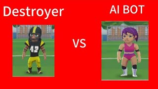 Soccer battle DESTROYER VS AI BOT [upl. by Sturdivant]