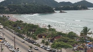 Informações ao vivo Praia lotada em Ubatuba SP nesse feriado [upl. by Tarrsus667]