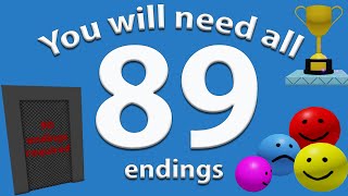 How To Get All 89 Endings in Easiest Game On Roblox [upl. by Latini]