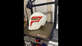 Kobra 2 Max vs BambuLab P1PP1S printing a Spiderman 2099 Helmet [upl. by Atinar553]