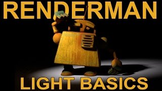 Renderman 21 Light Basics Tutorial [upl. by Battista]