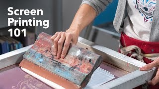 The Basics of Screen Printing  Screen Printing Tutorial [upl. by Yssirhc]