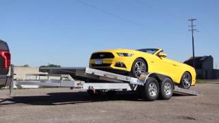 Aluma 8220H Tilt Loading a 2016 Mustang GT [upl. by Eirahcaz]